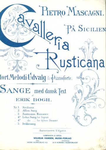 Cavalleria Rusticana, Nr. 1., Siciliana