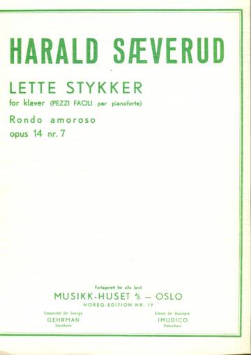 Lette stykker for klavier (Pezzi facili per pianoforte), Rondo amoroso, opus 14 nr. 7