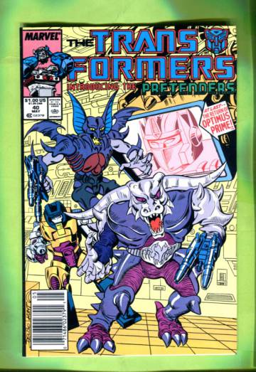 The Transformers Vol 1 #40 May 88