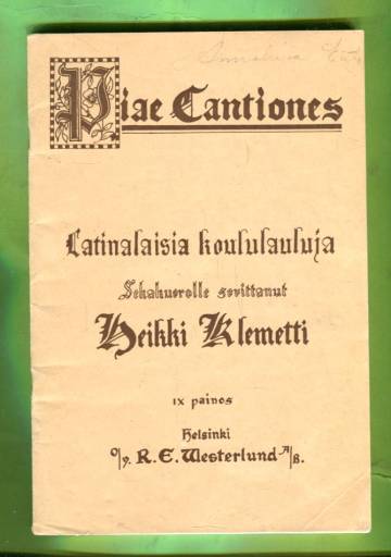 Piae Cantiones - Latinalaisia koululauluja