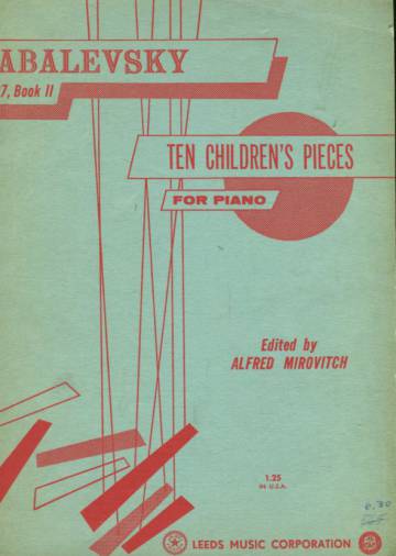 Ten Children's Pieces, Op. 27, Book 2