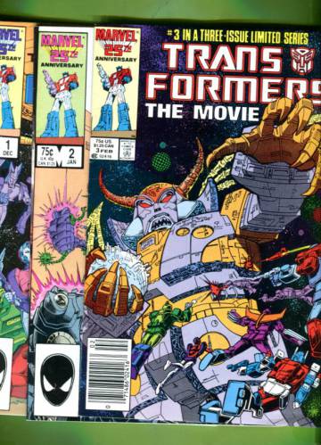 The Transformers: The Movie #1-3 Dec 86-Feb 87 (Whole miniserie)