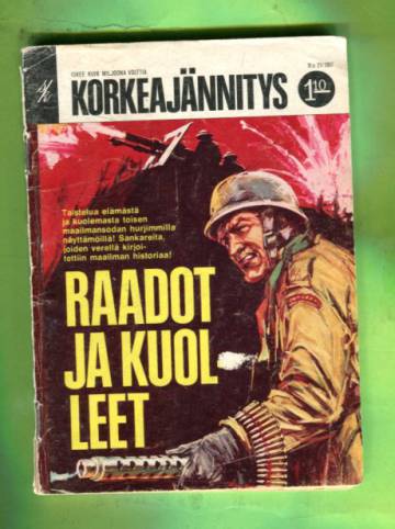 Korkeajännitys 21/67 - Raadot ja kuolleet