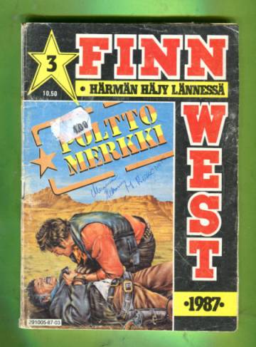 Finn West 3/87 - Polttomerkki