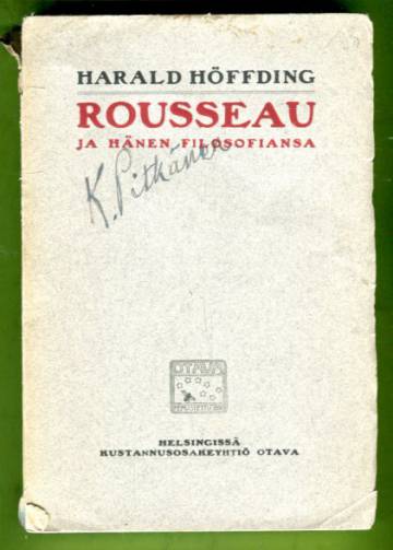 Rousseau ja hänen filosofiansa