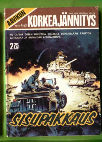 Aavikon Korkeajännitys 3/76 - Sisupakkaus