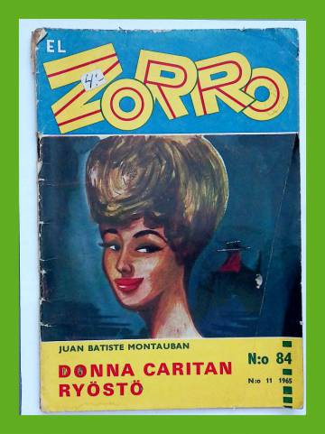 El Zorro 84 (11/65) - Donna Caritan ryöstö
