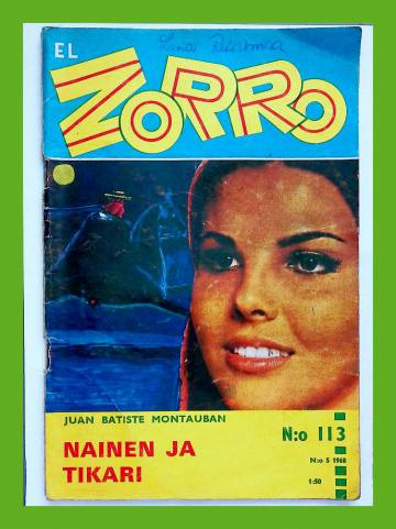 El Zorro 113 (5/68) - Nainen ja tikari