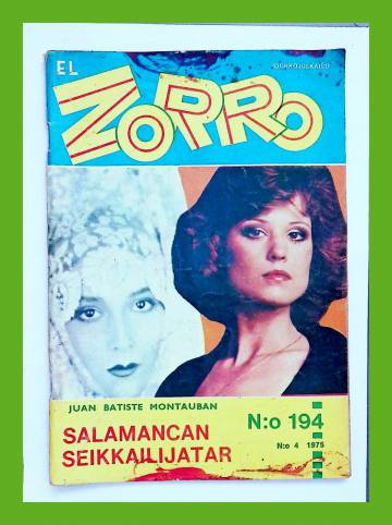 El Zorro 194 (4/75) - Salamancan seikkailijatar