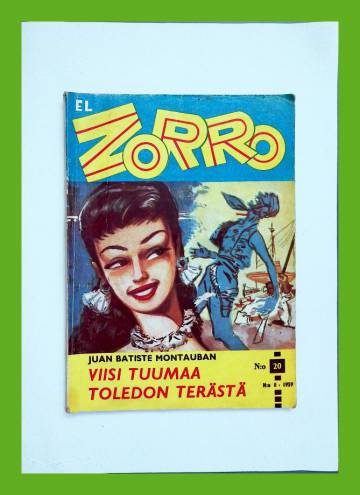El Zorro 20 (8/59) - Viisi tuumaa Toledon terästä
