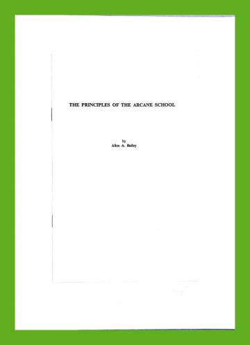The Principles of the Arcane School