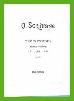 Trois Etudes - Für Piano zweihändig (2. Cis. Op. 65)