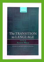 The transition to language