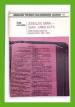 Jumalan sana - sana Jumalasta - Hans Küngin käsitys Raamatusta v. 1957-1974