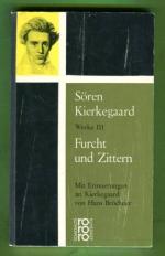 Werke 3 - Furcht und Zittern