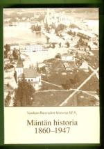 Vanhan Ruoveden historia III:8.1 - Mäntän historia 1860-1947