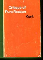 Critique of Pure Reason