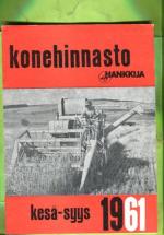 Hankkija konehinnasto kesä-syys 1961