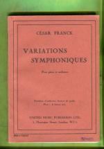 Variations Symphoniques, pour piano et orchestre