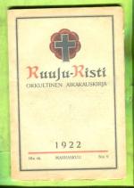 Ruusu-Risti - Okkultinen aikakauskirja 9/1922