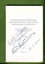 Vesimaisemat Jean Sibeliuksen, Oskar Merikannon ja Yrjö Kilpisen yksinlaulujen melodiikassa