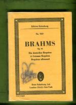 Ein deutsches Requiem / A German Reqiem, Op. 45