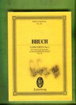 Concerto No. 1 for Violin and Orchestra, G minor / g-Moll / Sol mineur, Op. 26