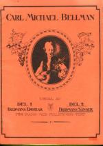 Urval av Fredmans sånger, Bacchi ordenskapitel och Fredmans testamente no. 15 för piano