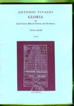Gloria for Solo Voices, Mixed Chorus and Orchestra - Vocal Score
