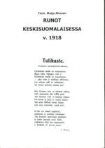 Runot Keskisuomalaisessa v. 1918