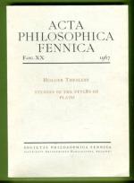 Studies in the Styles of Plato