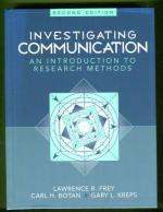 Investigating Communication - An Introduction to Research Methods