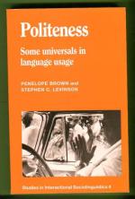 Politeness - Some Universals in Language Usage