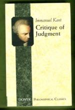 The Critique of Judgment