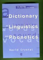 A Dictionary of Linguistics and Phonetics