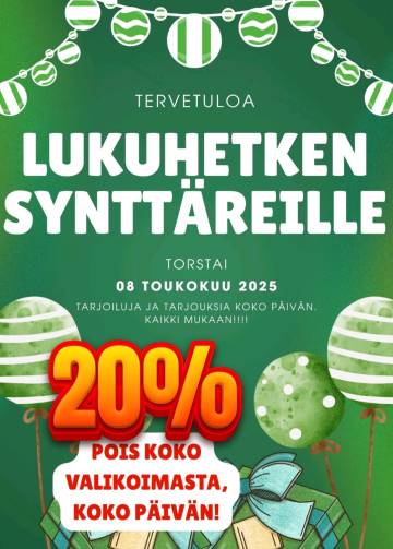 NETTIKAUPASSA VARASLÄHTÖ SYNTTÄREILLE!